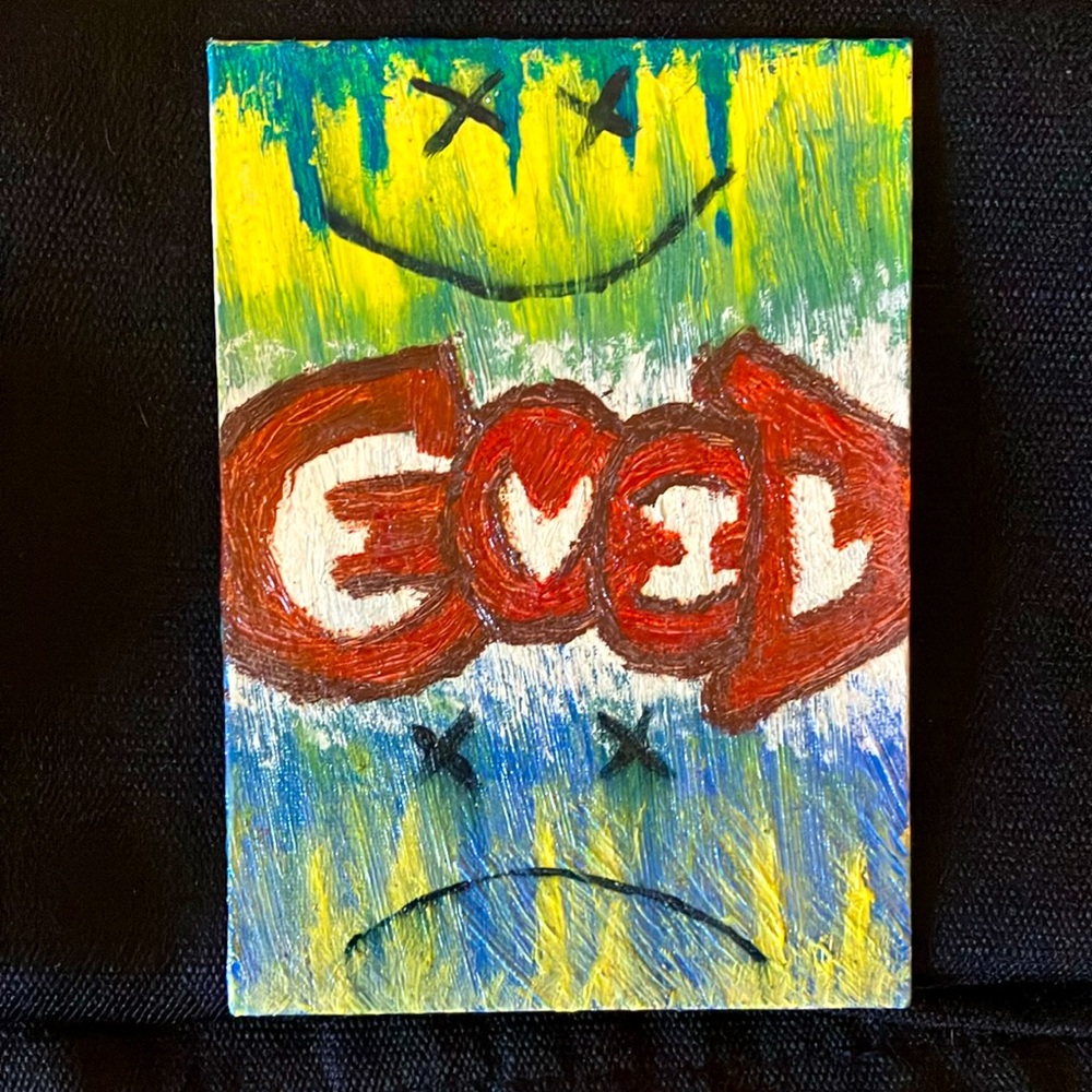 Original Art “Evil in Good” oil on 8x10” panel